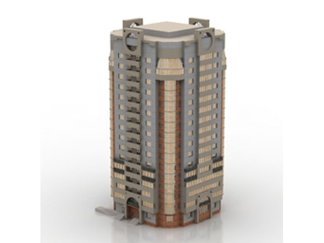 High-rise building 3D model download